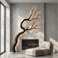 Spry Interior Organic Wood Wall Decor, 3D Sculptural Tree Branch Art Hanging Sculpture for Living Room, SINLSAWD122