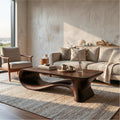 Modern Coffee Table With Flowing Organic Silhouette For Living Room