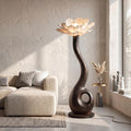 Artistic Floor Lamp With Nature Inspired Flower Design For Living Room SINLSAFLP119