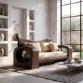Organic Sofa Frame With Handcrafted Solid Wood Structure For Living Room