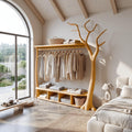 Rustic Tree Clothing Stand Bedroom Mudroom Entryway
