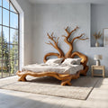 Rustic Artistic Tree Bed Nature Modern Bedroom