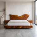Mid Century Bedroom Solid Timber Bed SINLSAWB080