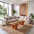 Modern Coffee Table With Open Hollow Legs And Clean Profile For Lounge