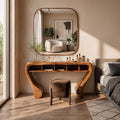 Rustic Dressing Table With Open Drawer Storage For Bedroom And Dressing Room SINLKIMKV096