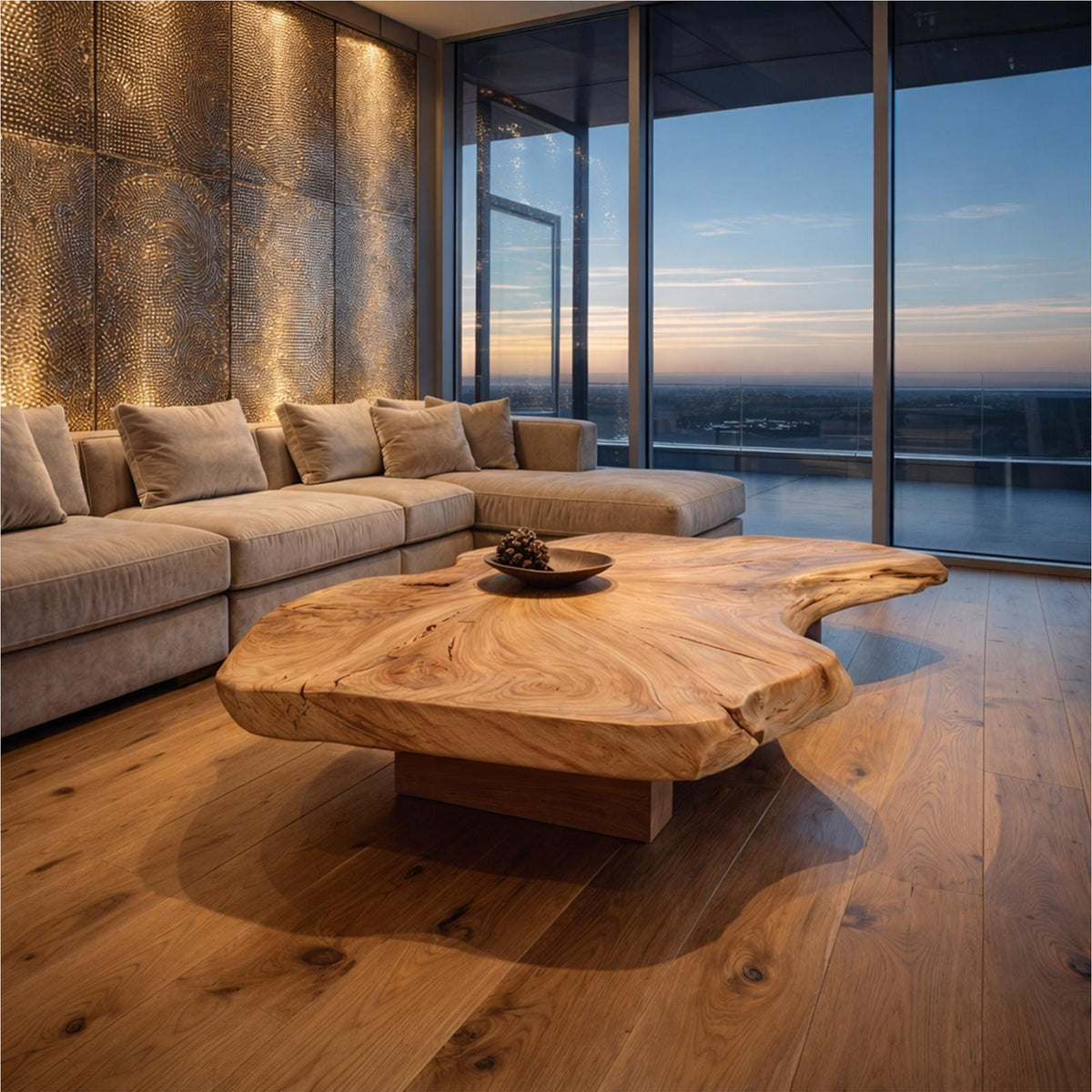 Rustic Organic Coffee Table Living Room Or Family Room SINLKICF133