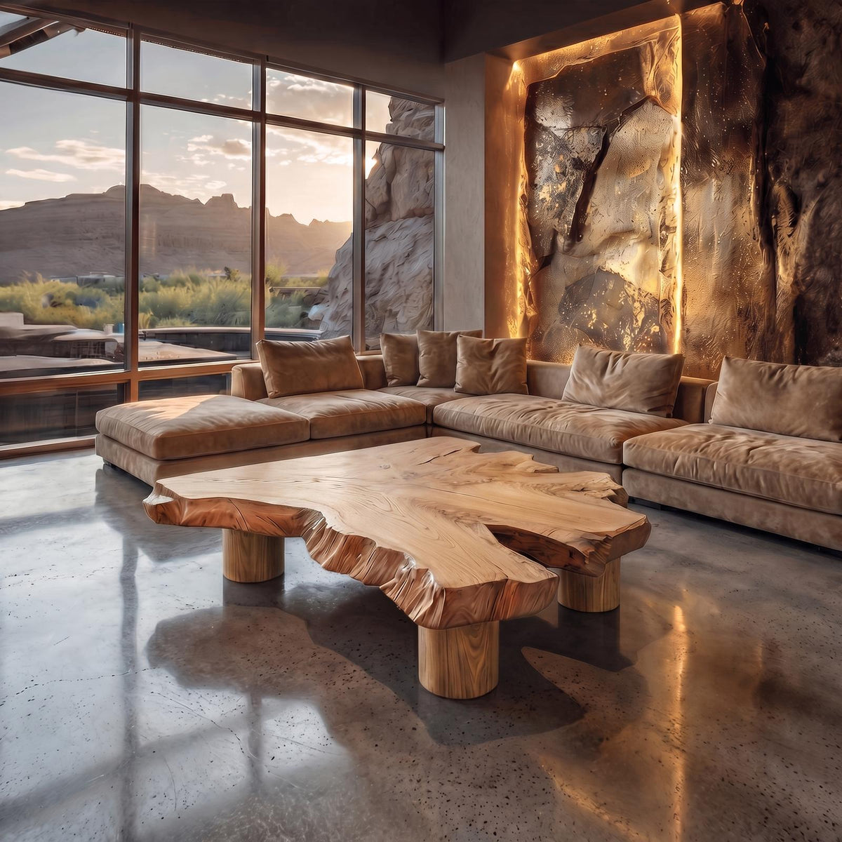 Rustic Coffee Table Living Room Or Reading Room SINLKICF135