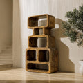 Modern Bookshelf Handcrafted Solid Wood Design For Home Library