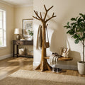 Sculptural Tree Coat Rack Solid Wood Entryway Interior Statement Decor