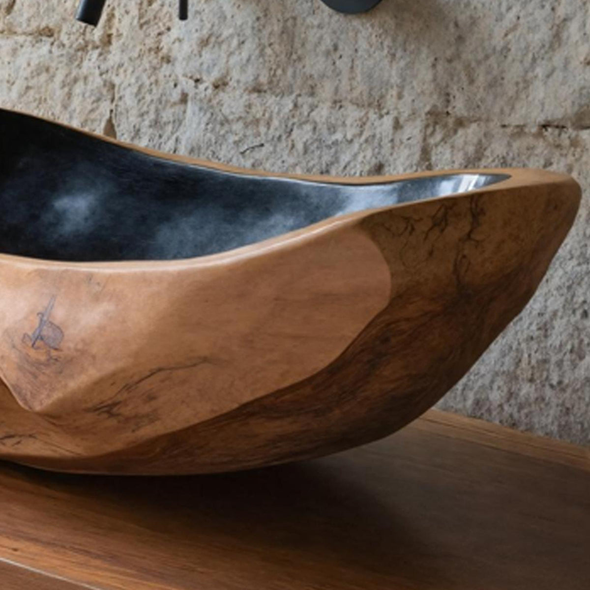 Farmhouse Solid Wood Sink For Rustic Bathroom Makeover
