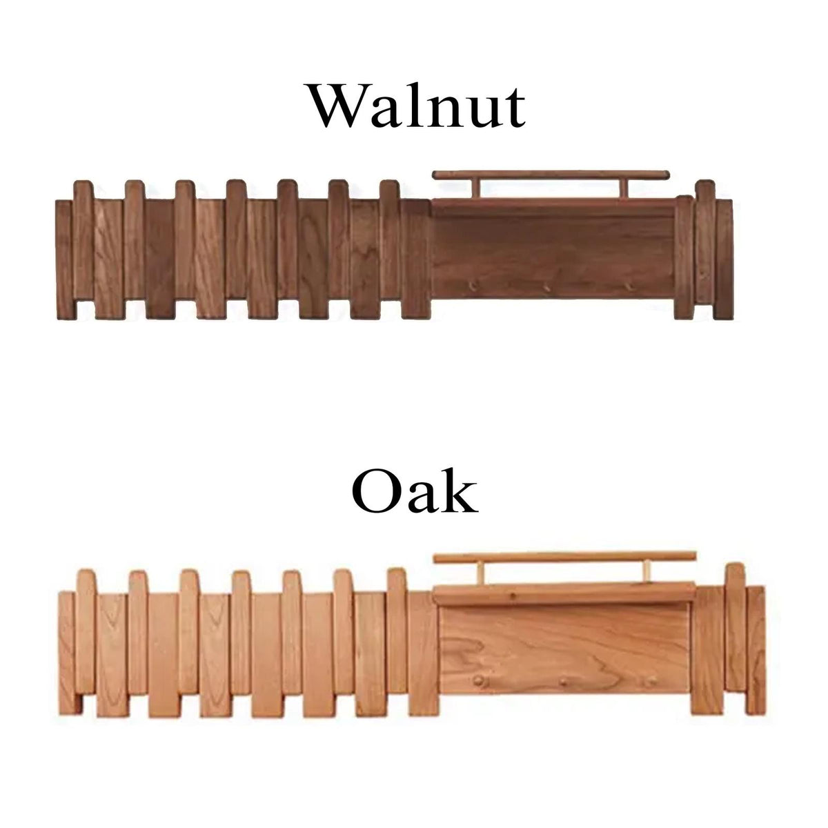 Walnut Coat Hooks For Wall Mount