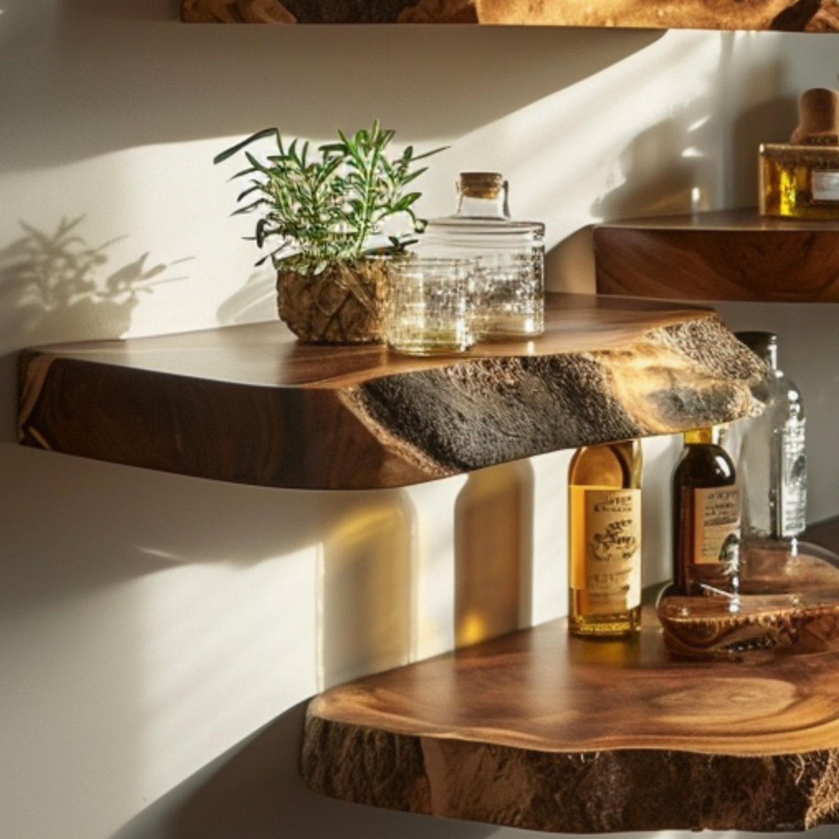 Floating Wood Shelf Display Shelf SINLFL034