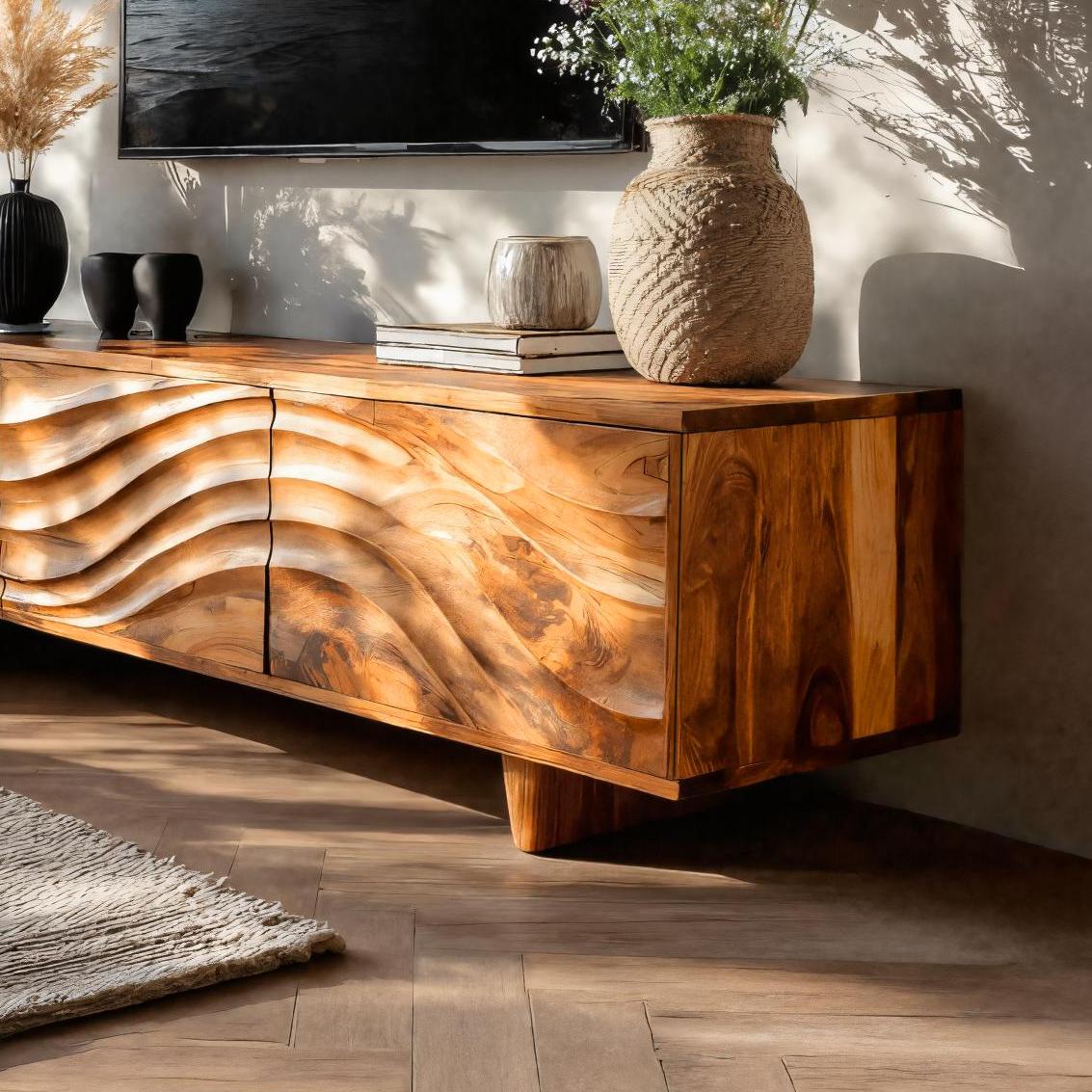 Contemporary TV Cabinet With Storage Drawers For Living RTTHTTTVC048