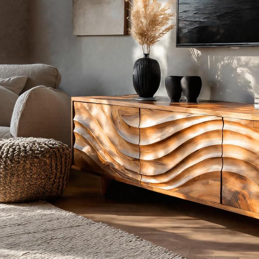 Contemporary TV Cabinet With Storage Drawers For Living RTTHTTTVC048