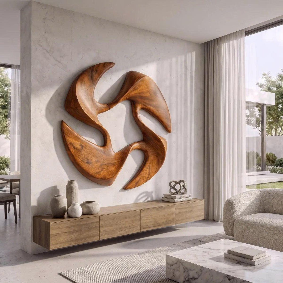 Mid Century Abstract Wall Art For Living Room And Bedroom SINLKIWA161