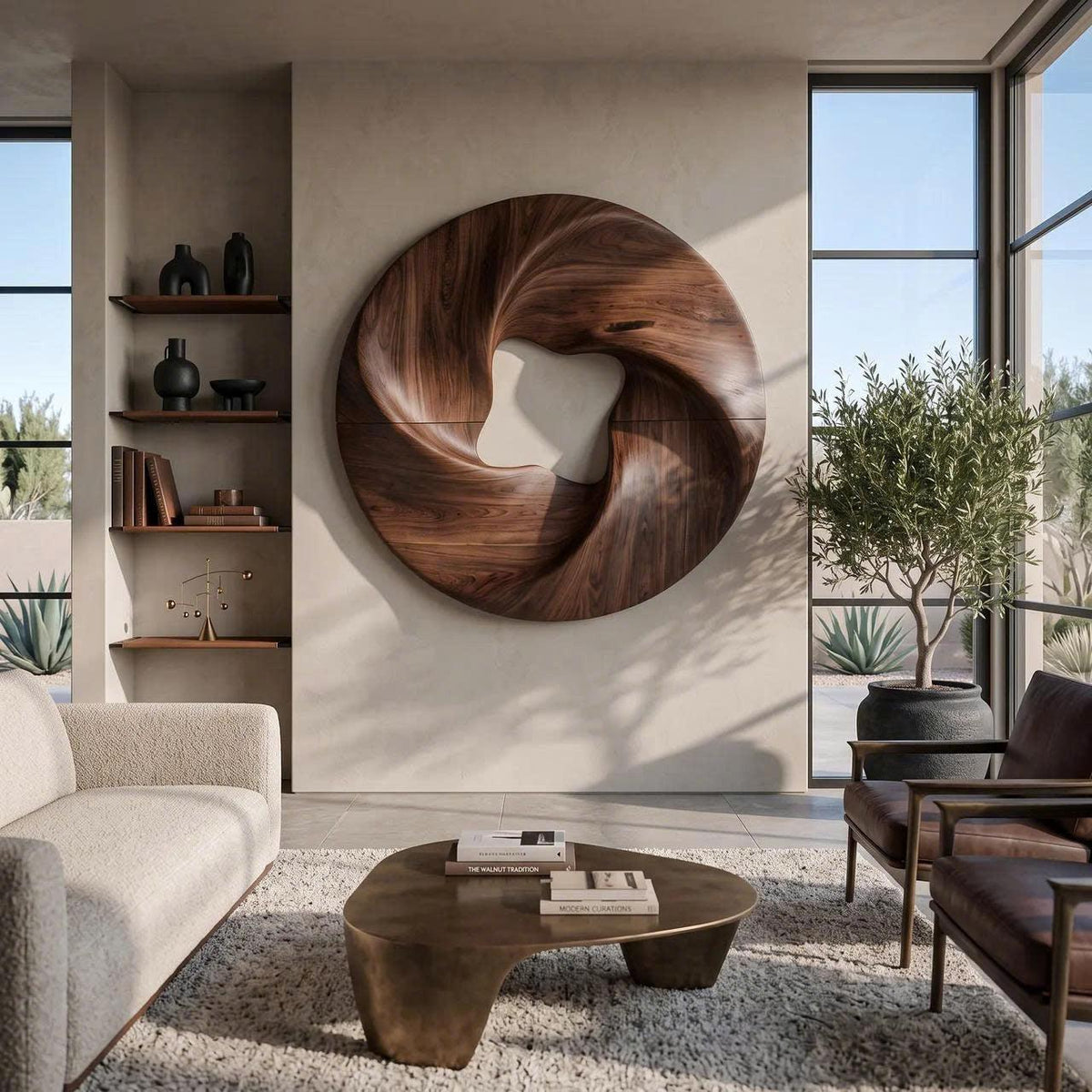 Modern Geometric Wall Sculpture For Living Room And Foyer