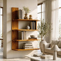 Organic Bookshelf Handcrafted Sculptural Design For Living Room