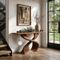 Sculptural Console Table With Twisted Tree Inspired Design For Hallway