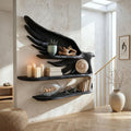 Handcrafted Wave Bookshelf With Artistic Curved Structure For Home Decor