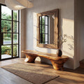 Organic Bench Natural Wood Accent Seating For Home