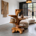 Minimalist Side Table With Integrated Storage For Living Room