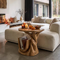 Organic Beside Table Halloween Inspired With Branch Base For Living Room