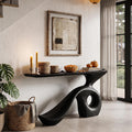 Modern Halloween Entryway Table With Sculptural Open Frame For Hallway