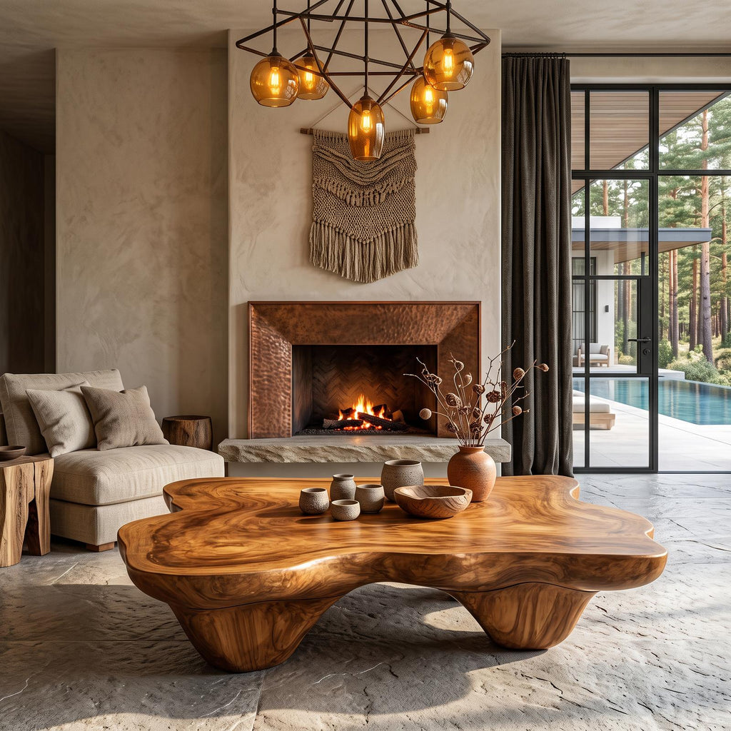 Modern Coffee Table With Minimal Base For Living Room