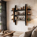 Contemporary Display Shelf With Sculptural Frame Design For Living Room