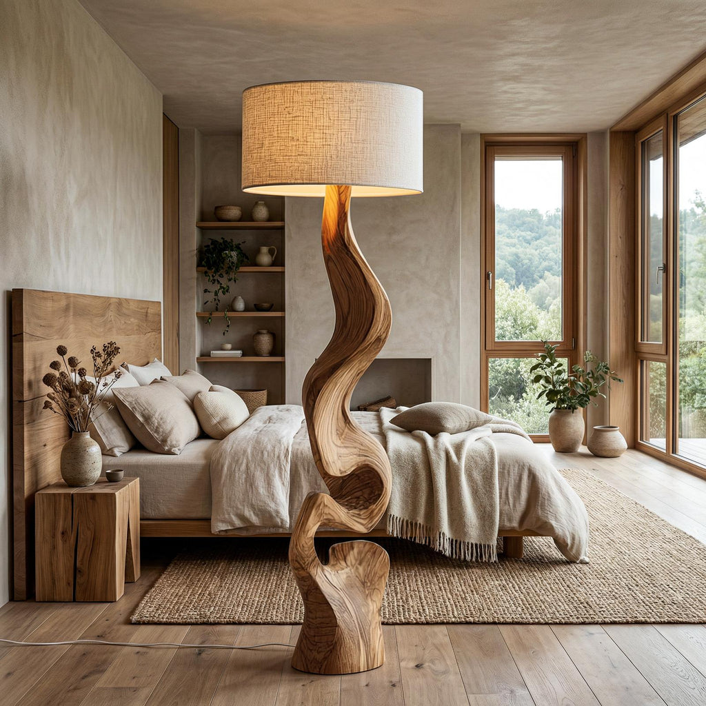 Sculptural Twist Lamp Base Living Room And Bedroom