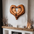 Contemporary Personalized Baby Wall Decor With Sculptural Baby Feet Design For Nursery And Bedroom
