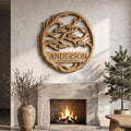 Organic Personalized Family Tree Wall Decor For Living Room And Entryway