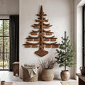 Organic Personalized Family Tree Wall Decor With Custom Name Plaques For Living Room And Entryway SINLHAWA151