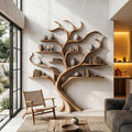 Modern Tree Bookshelf With Artistic Branch Frame For Home Office