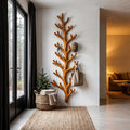 Sculptural Tree Coat Rack Wall Mounted Design For Entryway Hallway