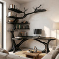 Sculptural Tree Desk With Handcrafted Solid Wood Design For Home Office