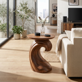 Rustic Tree Base Accent Table Master Bedroom