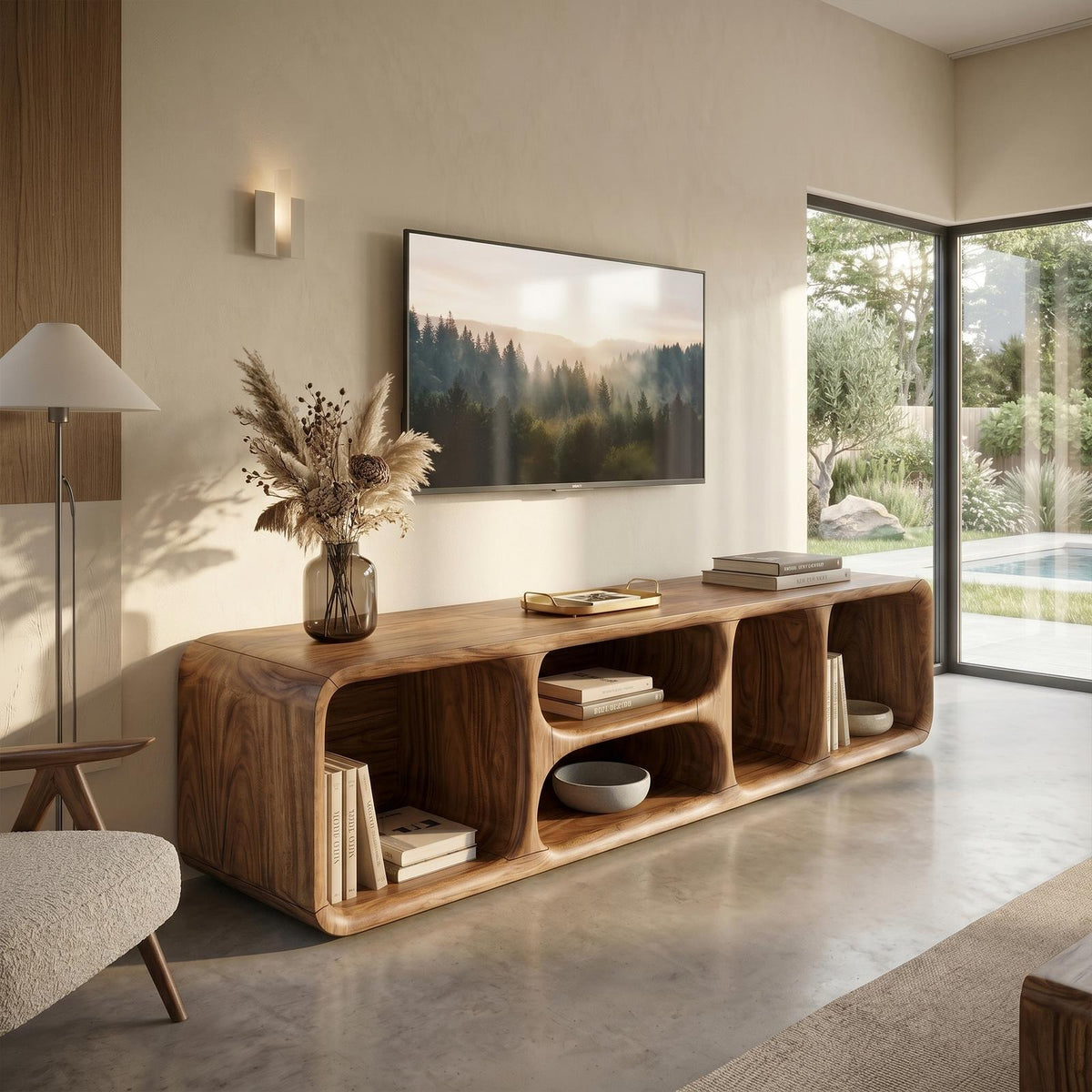 Contemporary Wooden TV Unit Luxury Interior SILDTTRTVC109