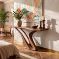 Organic Wing Base Console Table Modern Entryway