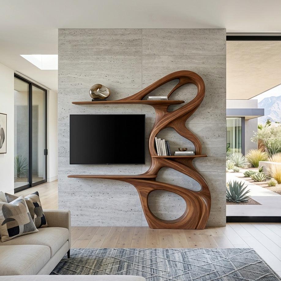 Minimalist TV Shelf Floating For Home Interior