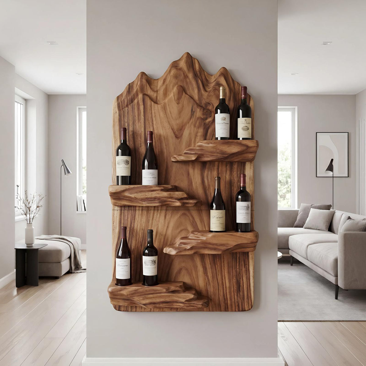 Contemporary Landscape Bottle Holder For Modern Interior SILDTTNWH038