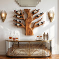 Coastal Floating Wine Rack For Living Room SILDTTRWH113