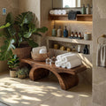 Modern Organic Shower Bench For Bathroom Or Spa Furniture
