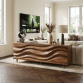 Hand Carved Wave Sideboard For Living Room Or Dining Room SITHTTSD003
