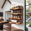Rustic Style Handmade Spice Holder For Kitchen Furniture