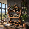 Mid Century Landscape Wine Holder For Dining Room