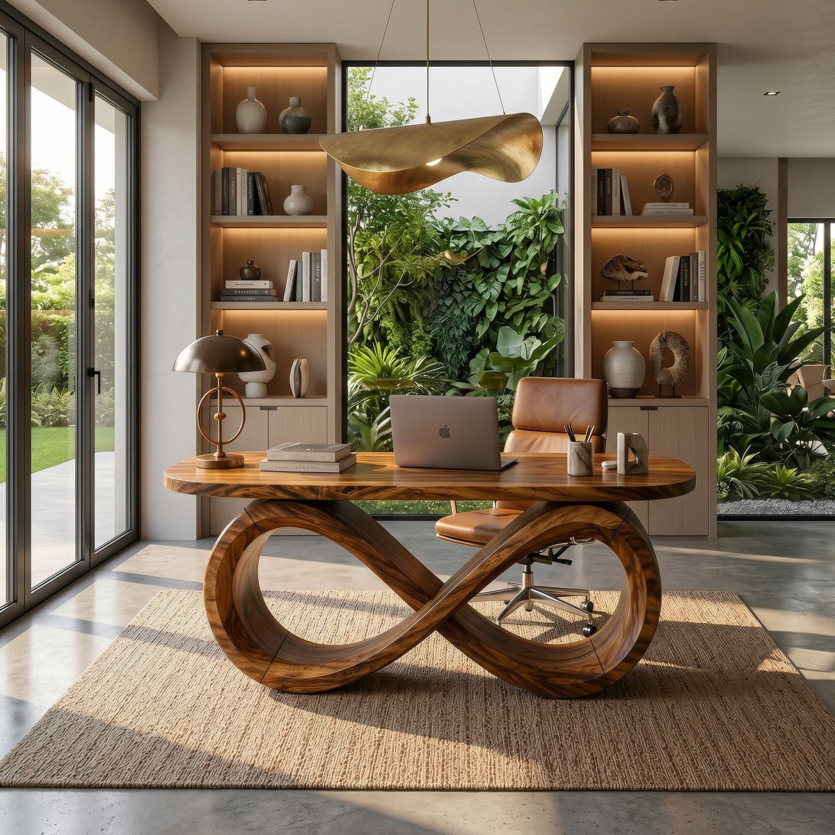Luxury Infinity Base Executive Desk Designer Office