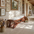 Scandinavian Wooden Bench Lake House