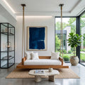 Modern Hanging Ceiling Swing, Handcrafted Solid Wood Indoor Swing Chair for Living Room & Studio