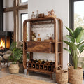 Handcrafted Organic Modern Home Bar Cabinet Tropical Retreat